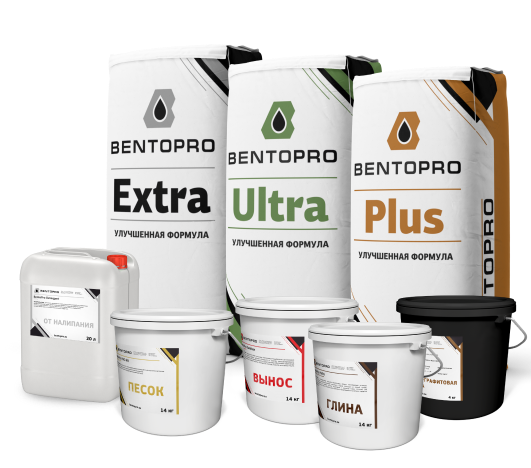 БЕНТОНИТЫ И РЕАГЕНТЫ ДЛЯ<br>ГНБ ОТ BENTO PRO